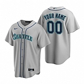 Seattle Mariners Customized Nike Gray Stitched MLB Cool Base Road Jersey,baseball caps,new era cap wholesale,wholesale hats